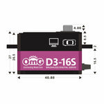 OMG RC Car Predator Low Profile Brushless Digital Steering Servo, 25T OMG-LP-16BF