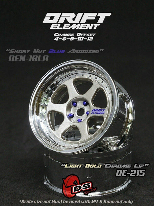 ds racing drift elements de-215 rc drift wheels changeable offset 1/10