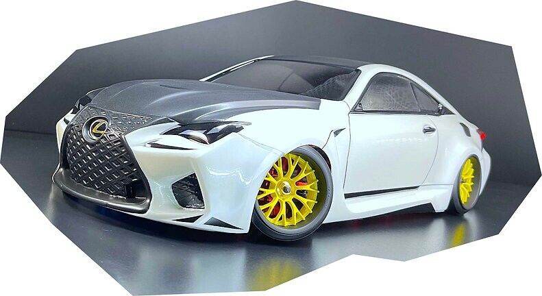 1:10 RC Tetsujin Lexus RC-F Clear Bodyshell TT-8216