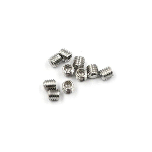 M3 x 3mm Grub Hex Socket Stainless Steel Screws, 10pcs