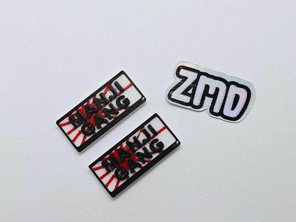 rc licence plate set for 1/10 drift car