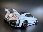 Clear Unpainted 1/10 RC Car Bodyshell - Tetsujin Nissan R35 GT-R LB Works GT