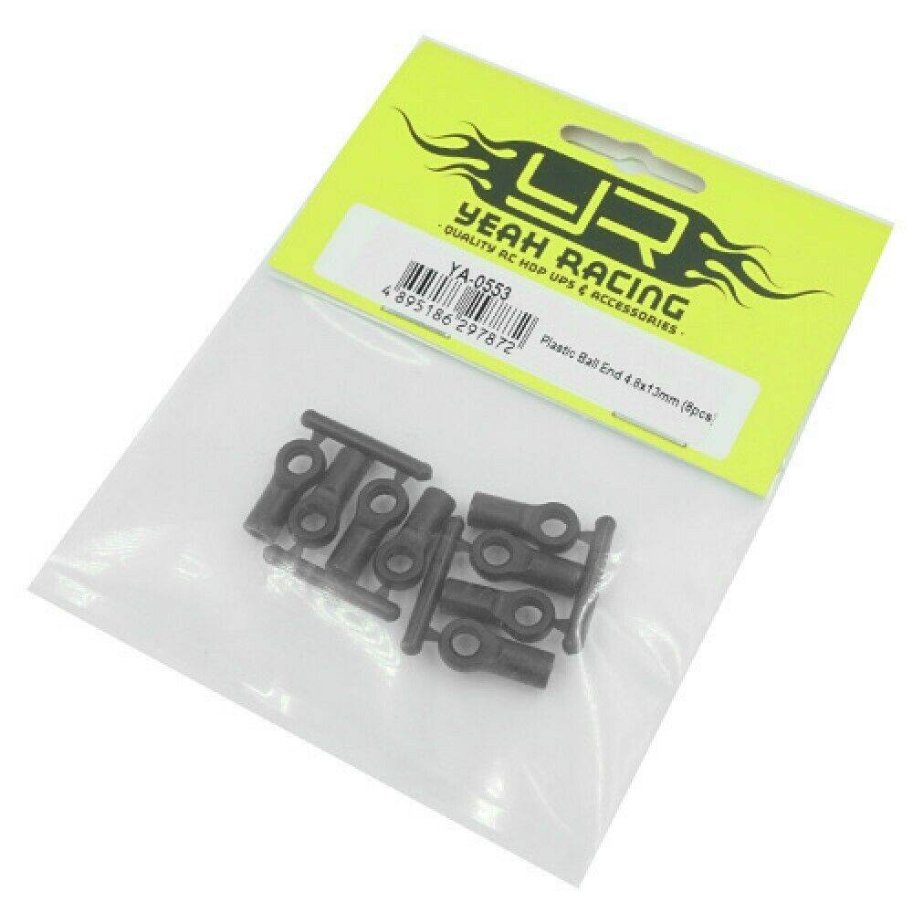 rc plastic ball cup end set 4.8mm yeah racing 13mm