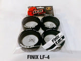 Packaging of DS Racing LF-4SE drift tyres, 1/10 scale, Finix Series LF/HF, including four tyres and foam inserts