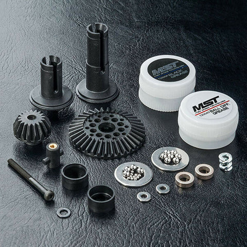 Close-up of MST RMX 2.0 Ball Differential Set #210592, enhancing RC drift performance