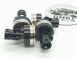 Close-up of the invisible magnetic stealth bodyshell mount post for RC cars, offering a seamless design - black