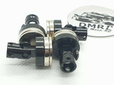 Close-up of the invisible magnetic stealth bodyshell mount post for RC cars, offering a seamless design - black
