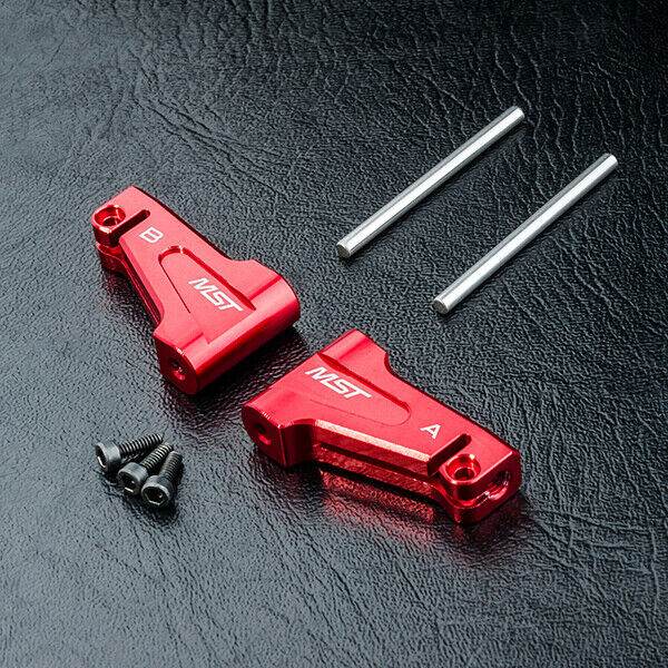 Close-up of MST RMX 2.5 Aluminium Front Upper Arm Set #210575, designed for precise control in RC drift cars