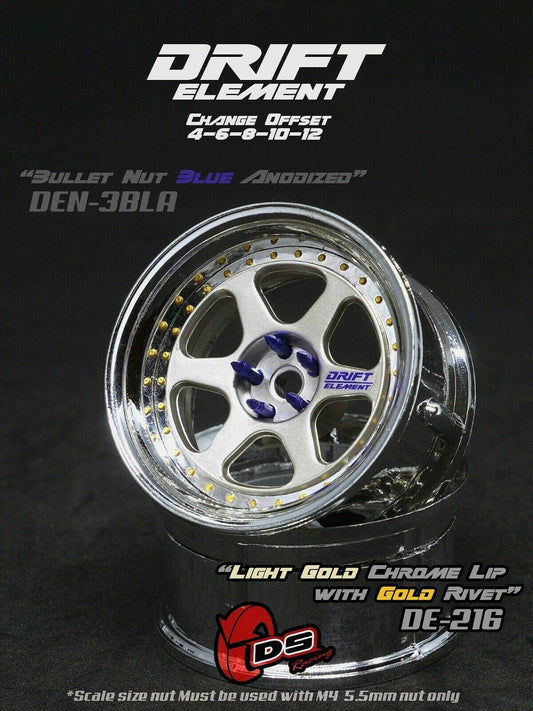 ds racing drift elements de-216 rc drift wheels changeable offset 1/10