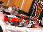 1/10 RC Car Toyota Mark|| JZX 100 Aero Tetsujin Body shell, Clear-Unpainted