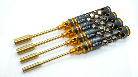 RC Car Metric Nut/Socket Screwdriver Tool Set, 4pcs