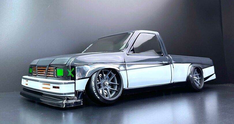 Tetsujin Datsun D21 truck RC body shell 198mm TT-8215