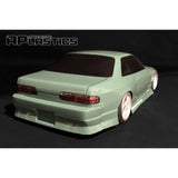 APlastics Nissan S13 Onevia 1:10 RC Car Body Shell, Clear Unpainted, 205mm - UK