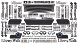 Tetsujin Nissan Skyline V36 LB Clear Body Shell, 200mm TT-8212