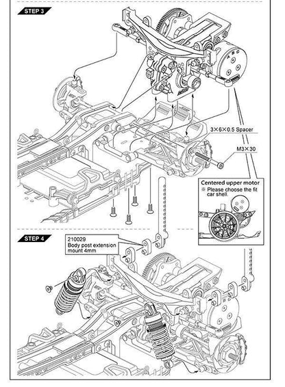 mst rmx 2.5 rear motor conversion kit 210579