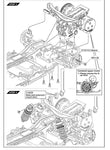 MST RMX 2.5 Rear Motor Conversion Kit #210579 for RC drift cars