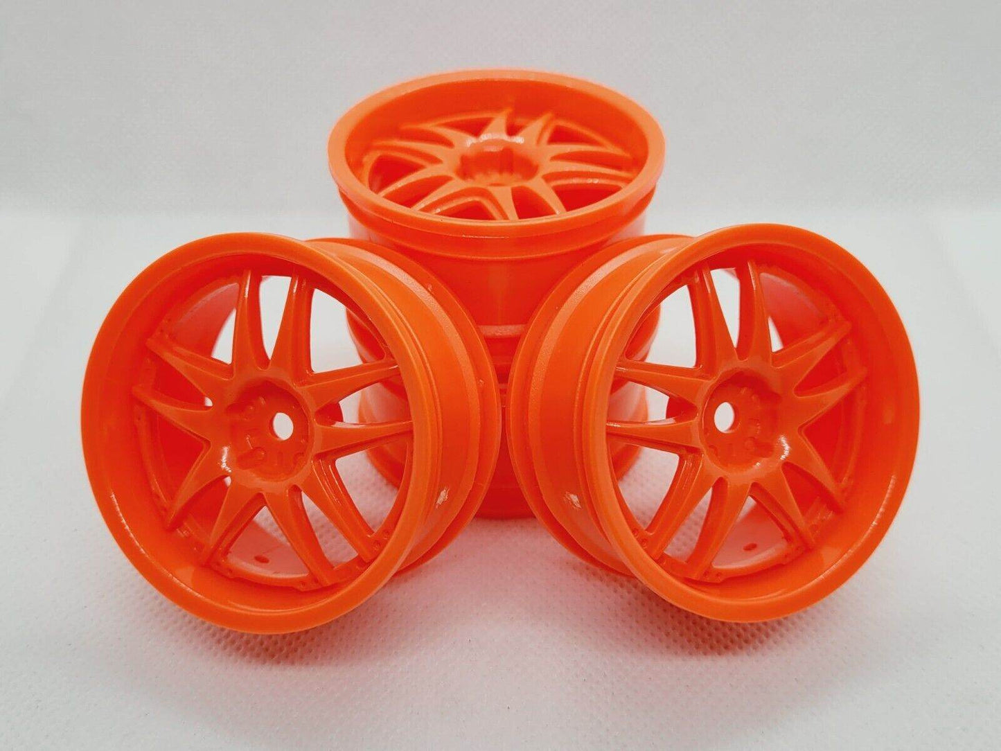 RC Car wheel set, 1:10 twin spoke +4mm offset
