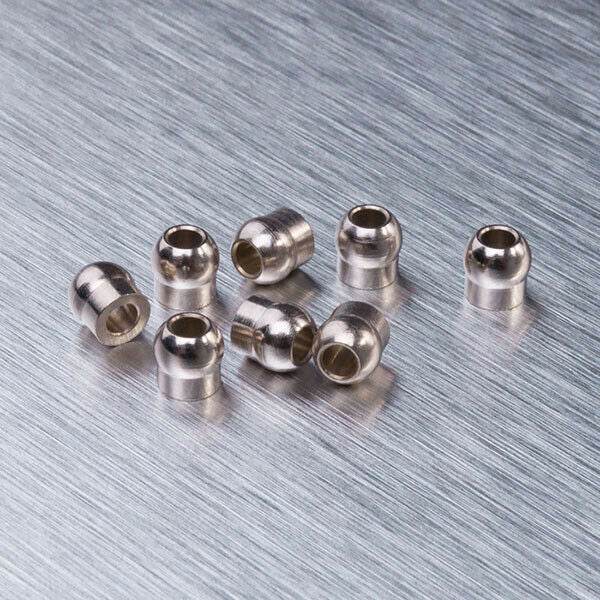 Close-up of MST Lower Arm Suspension Balls, 2.5x5mm size, #210321 for precision RC control