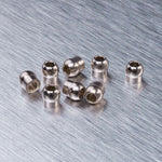 Close-up of MST Lower Arm Suspension Balls, 2.5x5mm size, #210321 for precision RC control