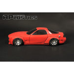 APlastics Mazda RX7 FD Boss RC Car Body Shell, Clear Unpainted, 200mm - UK