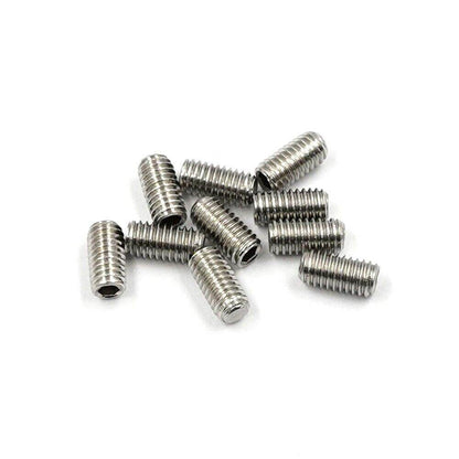 M3 x 6mm Grub Hex Socket Stainless Steel Screws, 10pcs