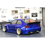 APlastics BMW E36 Compact 1:10 RC Car Body Shell, Clear Unpainted, 205mm - UK