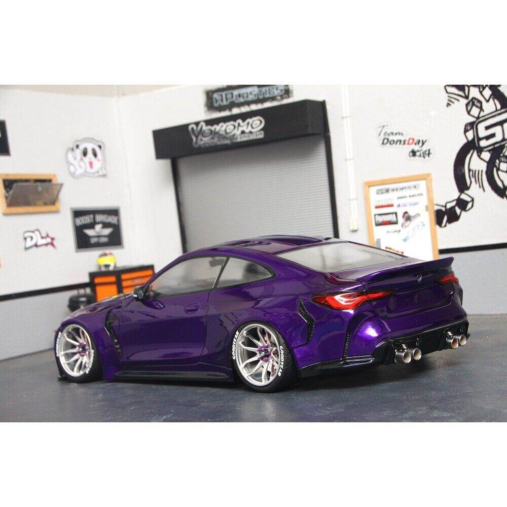 rc drift bmw m4 g82 1/10 unpainted shell