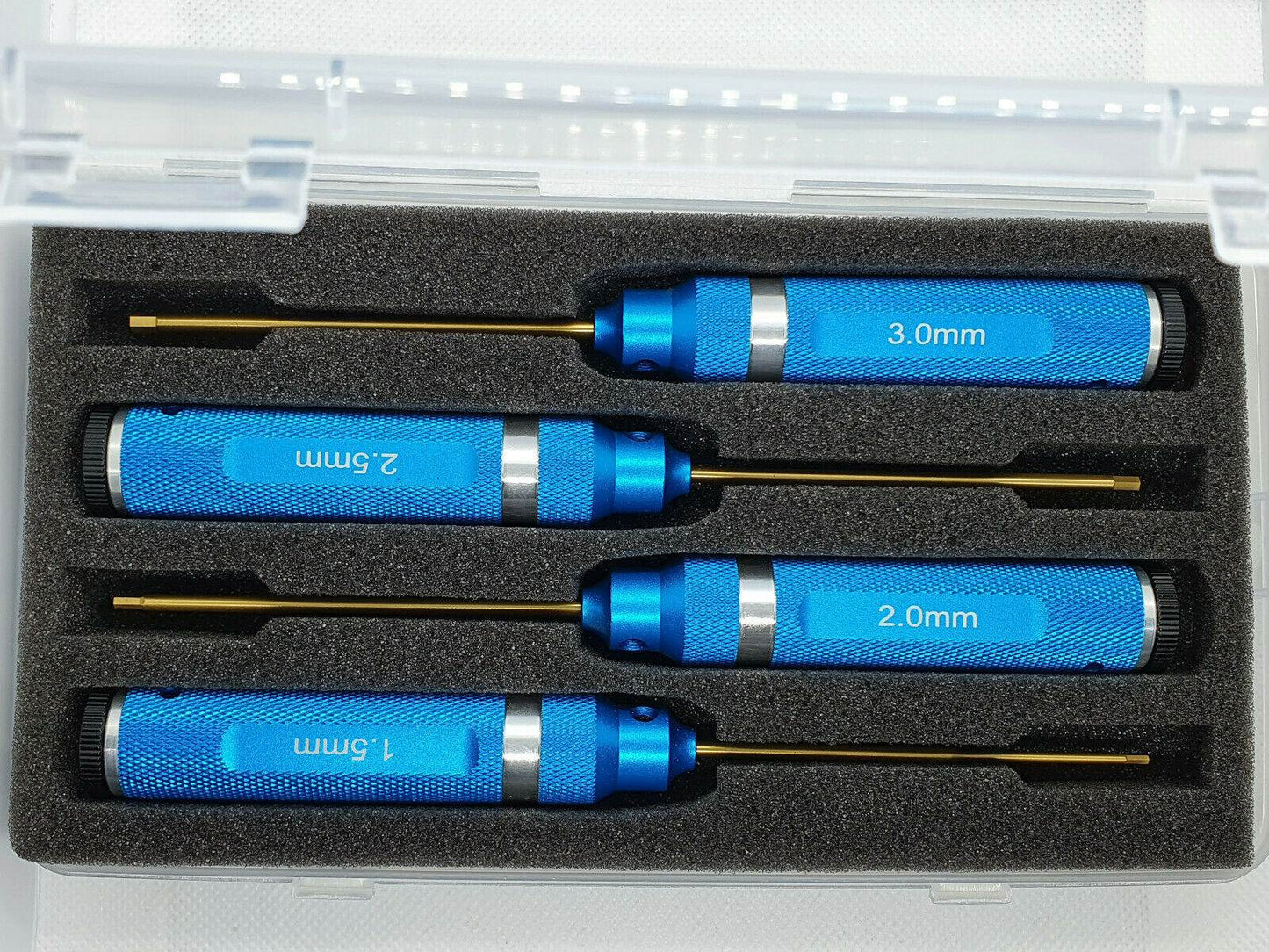 RC Car Aluminium Metric Allen HEX Screwdriver Tool Set, 4pcs