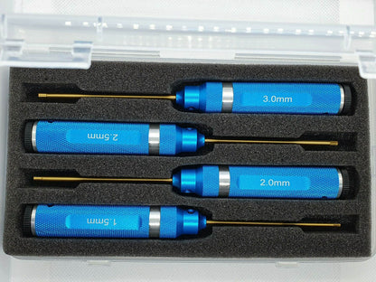 RC Car Aluminium Metric Allen HEX Screwdriver Tool Set, 4pcs