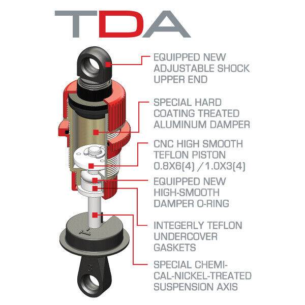 MST Suspension Damper Set 820150 - Aluminium (1/10 Drift)