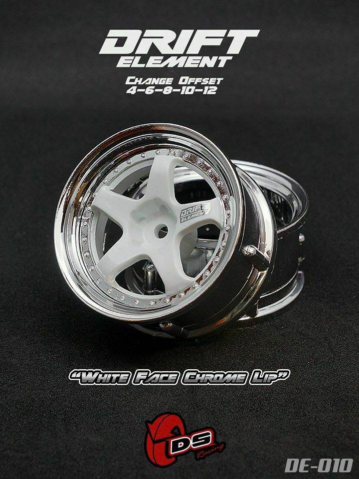 ds racing drift elements de-010 rc drift wheels changeable offset 1/10