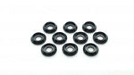 Pack of 10 aluminium M3 round goblet gasket washers, designed to provide both functional and aesthetic enhancements to RC cars