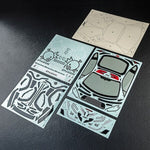 MST GR86 Body Shell, Clear Unpainted Wide Body #720024 for 1/10 RC drift cars