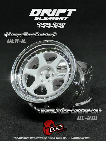 ds racing drift elements de-210 rc drift wheels changeable offset 1/10