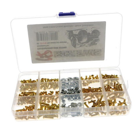 Gold Plated M3 Metric Allen Screw Kit, 330pcs