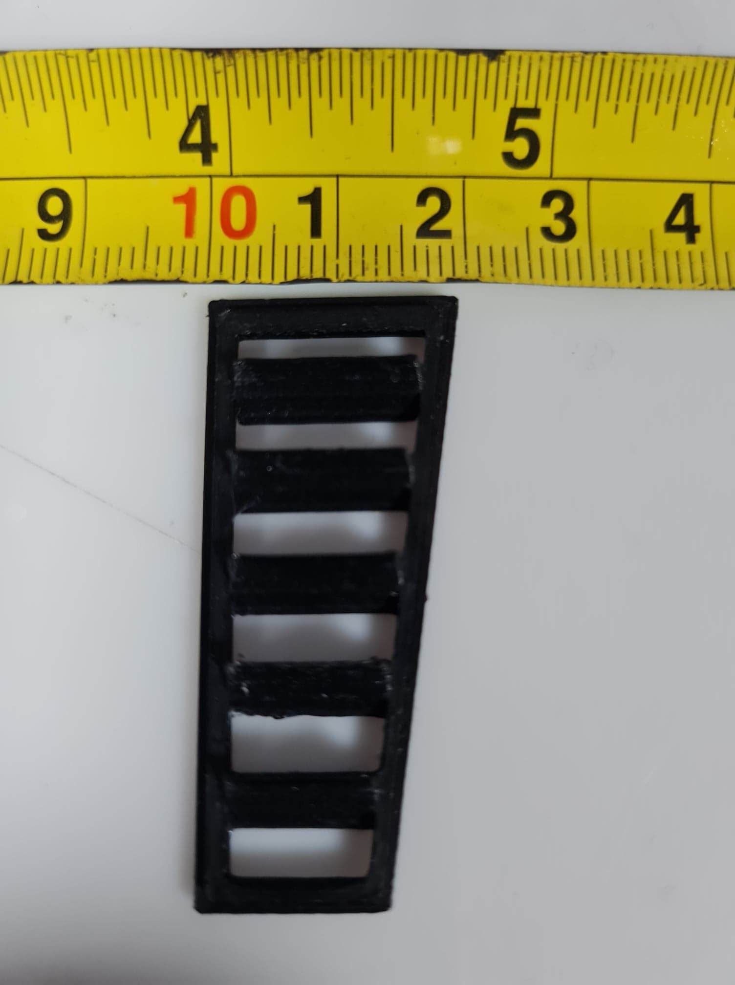 1:10 DMRC Bonnet Boot Vents, 3D Printed - Aggressive Type A